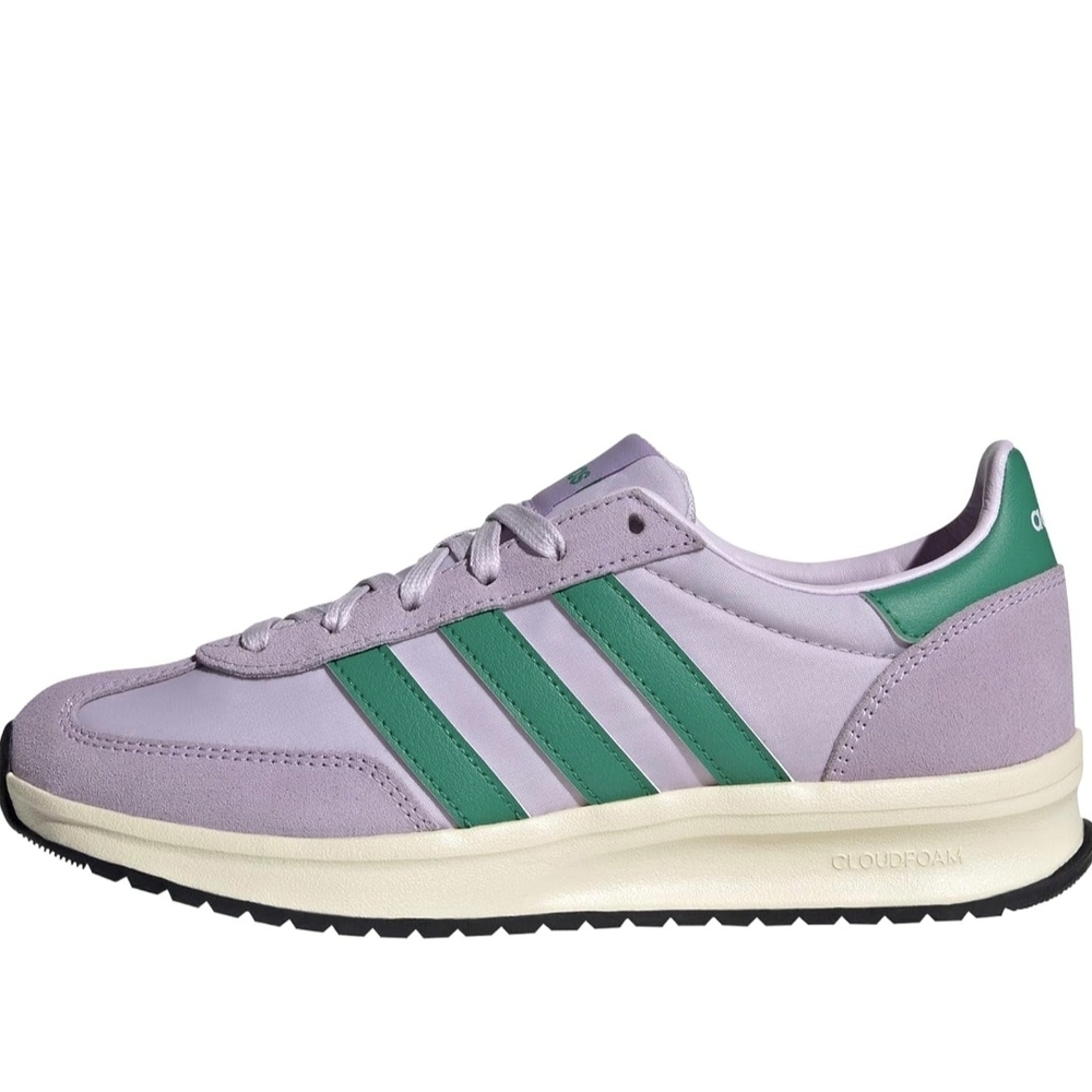 Adidas Women's Purple and Green Sneakers